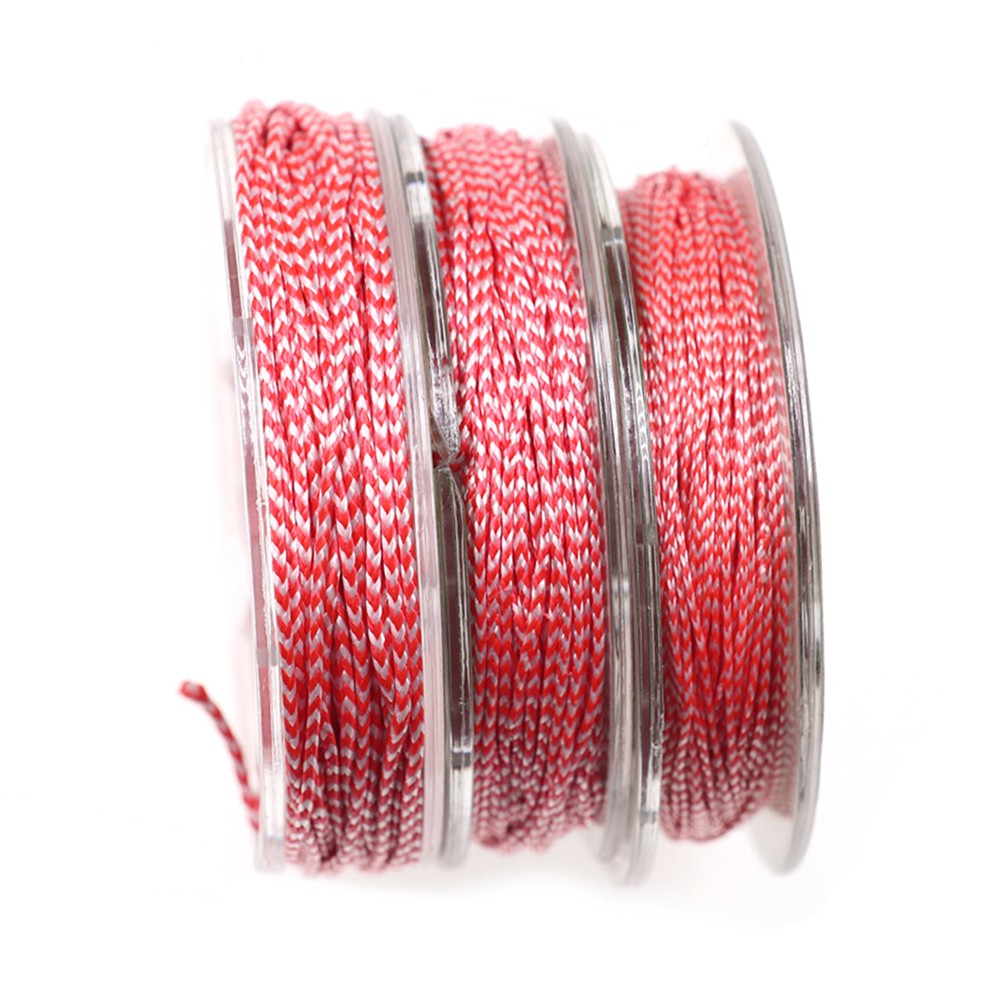 Red+White Braided Fishing Line 10M 8 Strands for Maximum Tensile