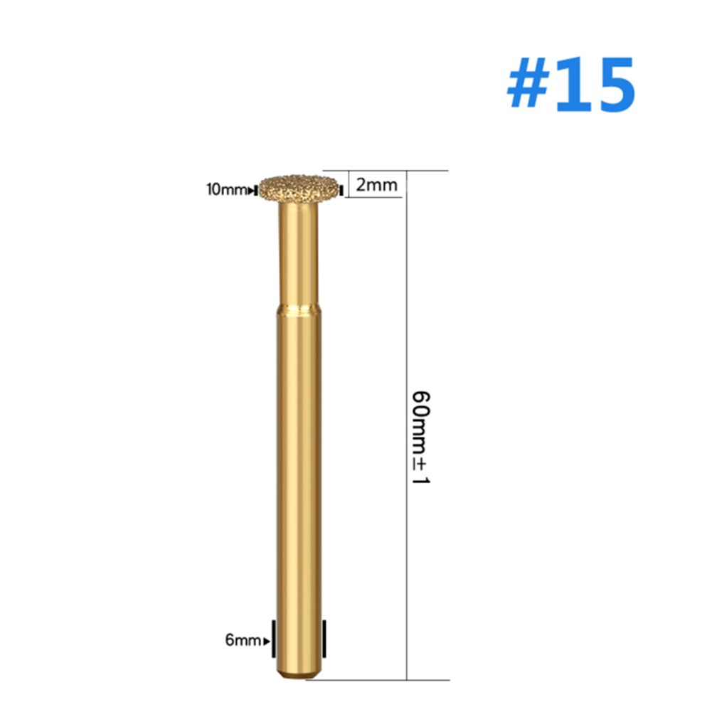 Effektive Vakuum gelötete Schleif-Rotationsfeile für Stein und Stahl 6 mm Schaft - Bild 46 von 51