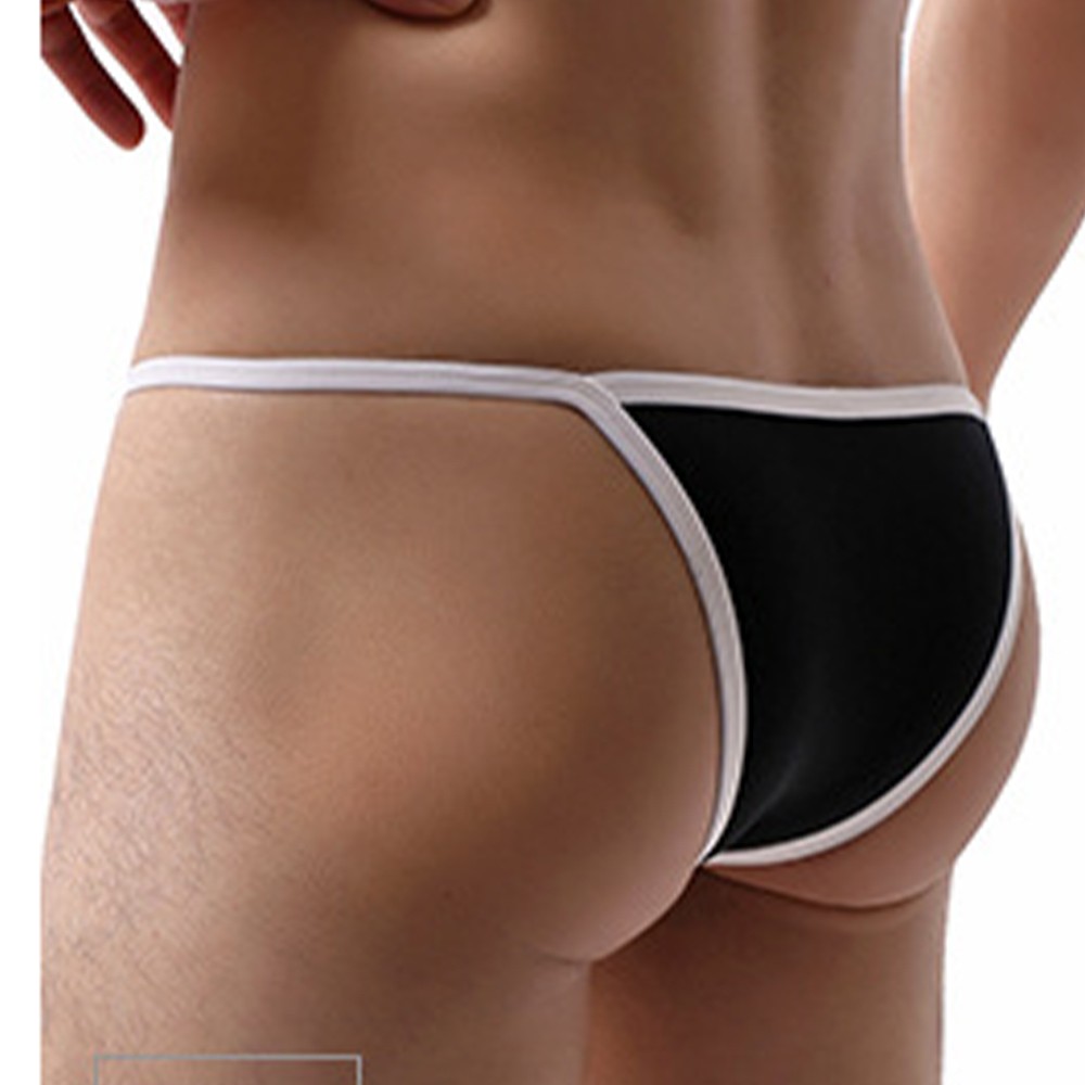 Mens Low Waist Underpants Sexy String Ice Silk G String Thong Contoured Pouch - Picture 18 of 32