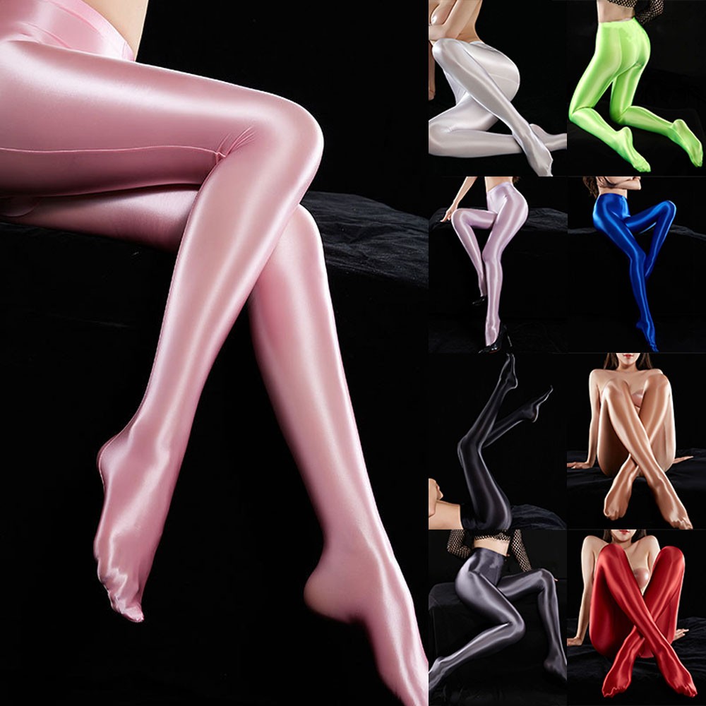 Practical To Use Pantyhose Glossy Shiny Silky Skin Friendly Stocking Women