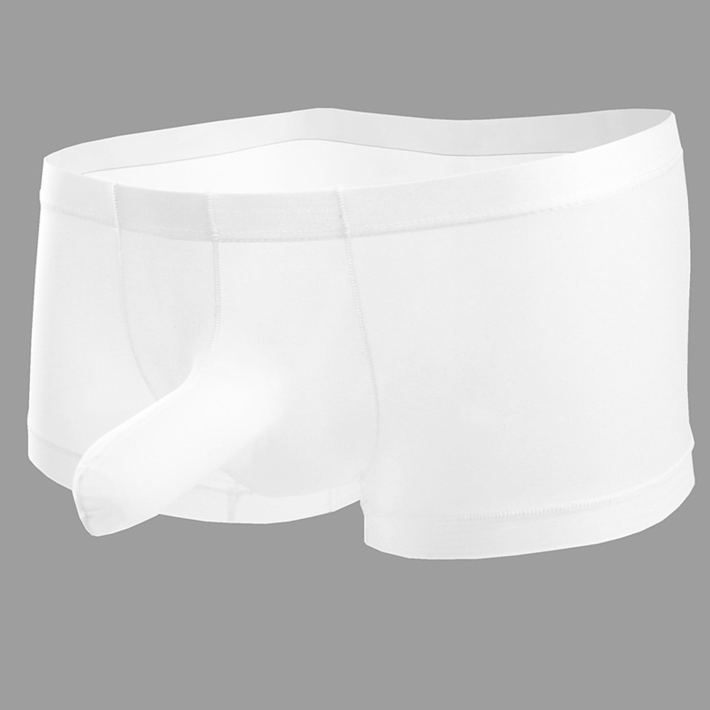 Hombres Ice Silk Ropa interior Boxer Trompa de elefante Boxer