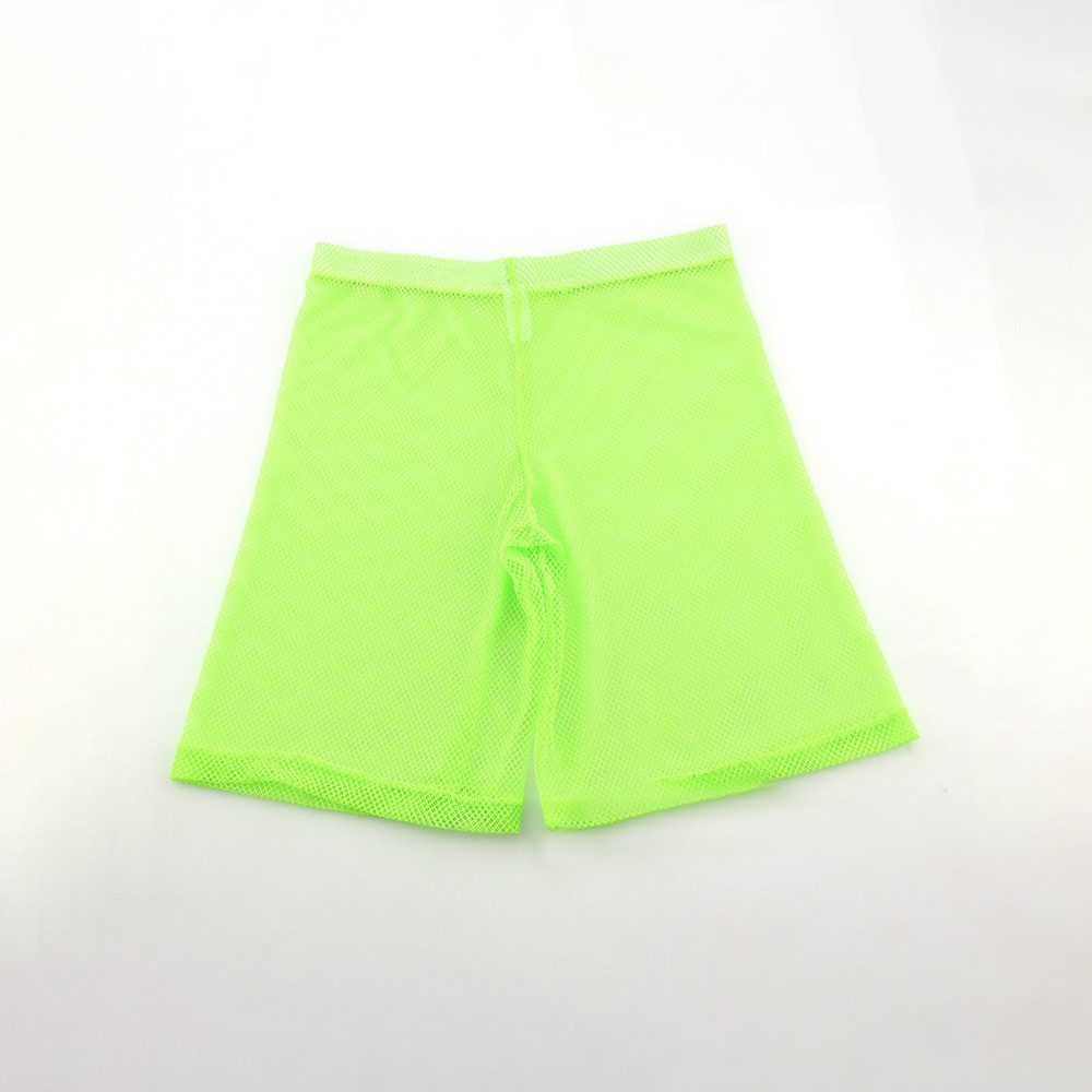 Loose Fit Sheer Mesh Boxer Shorts Men's Lounge Underwear SeeThrough Trunks