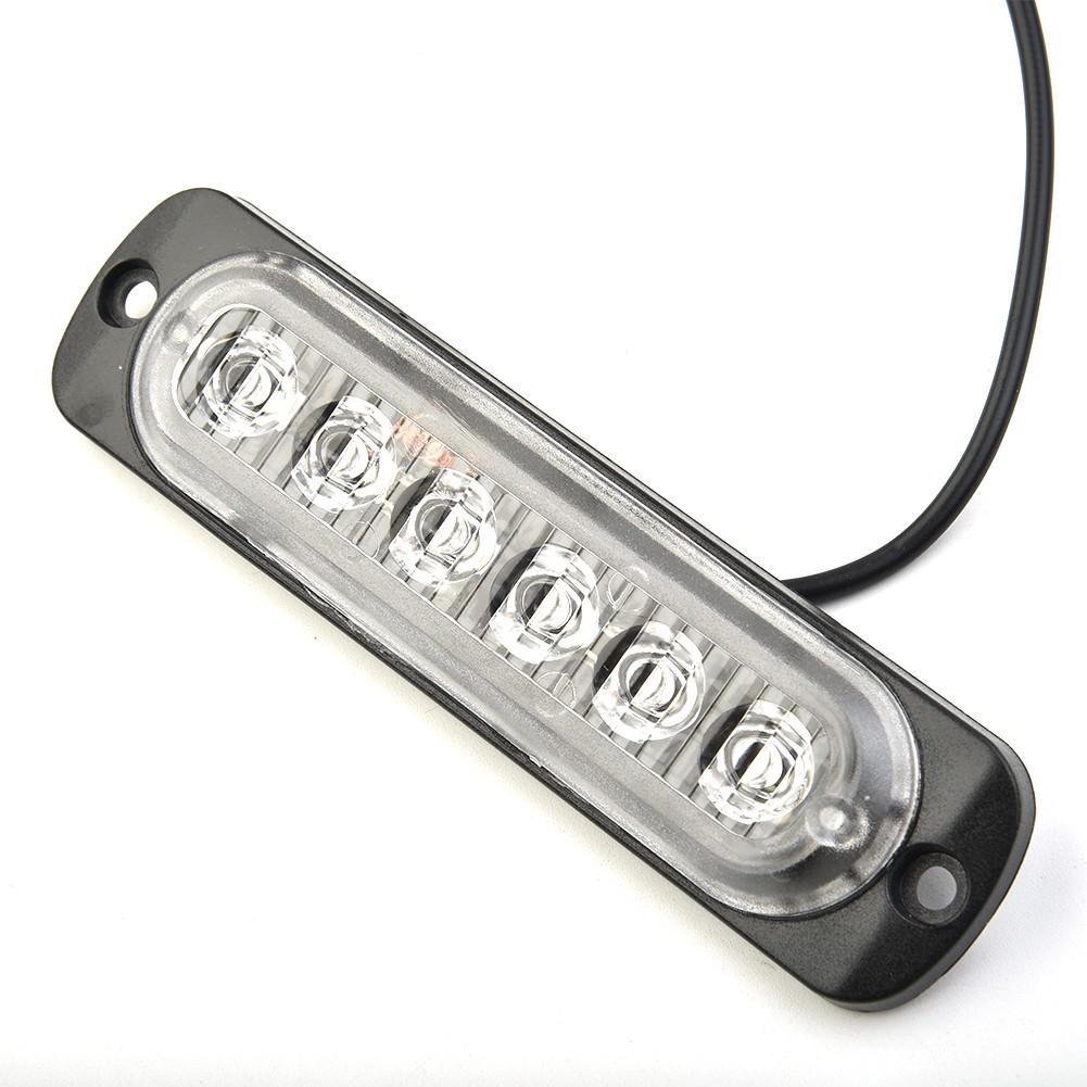 Strobe Lights Car Light 6 LED Bar Car Hazard Lens Plastic Replacement Set - Picture 8 of 12