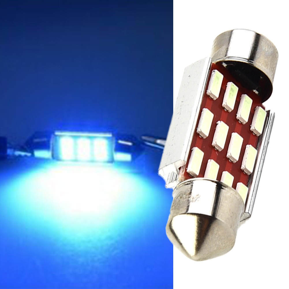 Festoon Canbus LED Bulbs 36mm Intense BLUE Light for Car Interior Enhancement - Picture 25 of 36