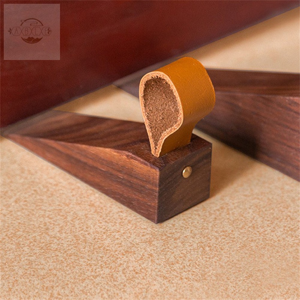 Wooden Door Stopper Solid Wood Non-Slip Heighten Door Wedges Safety