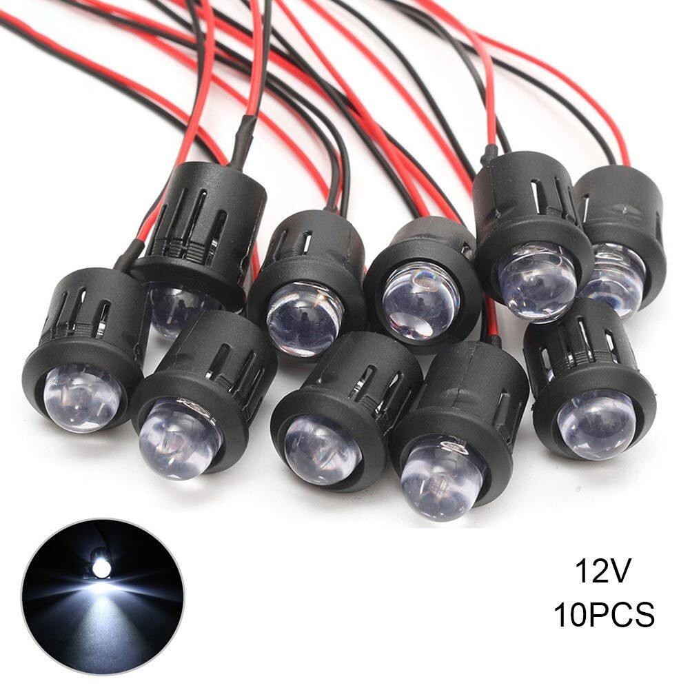 Pack of Ten Prewired LEDs at 12 Volts Featuring a Sleek and Transparent Design - Picture 48 of 54
