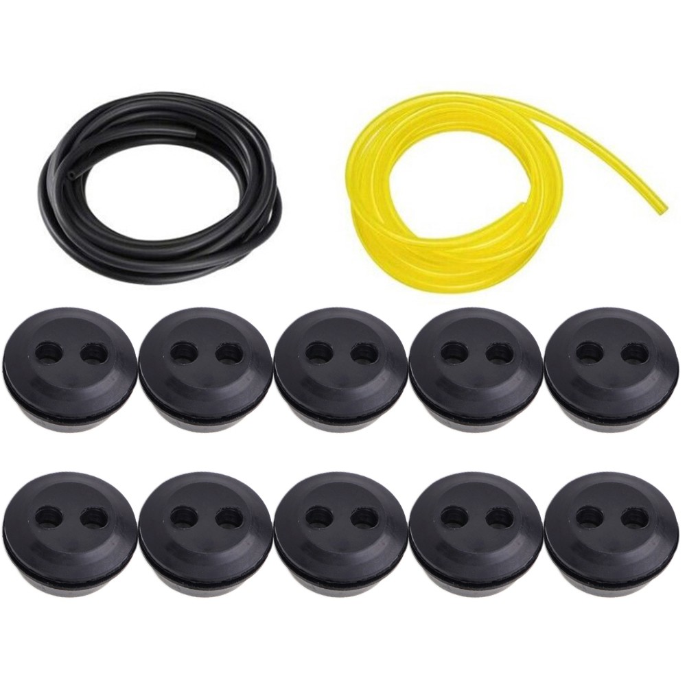 Oeillet De Réservoir Carburant Losi HPI - 2 Trous + Lignes Carburant Noir Et Jaune 1/8 - Neuf