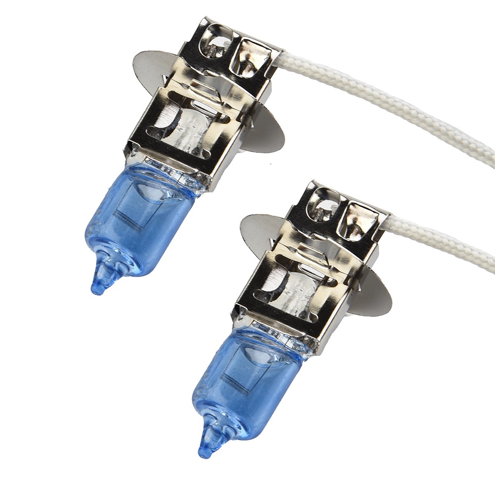 Universial Car Bulb Fog Light Front Left&Right H3 Halogen White 1 Pair - Picture 4 of 12