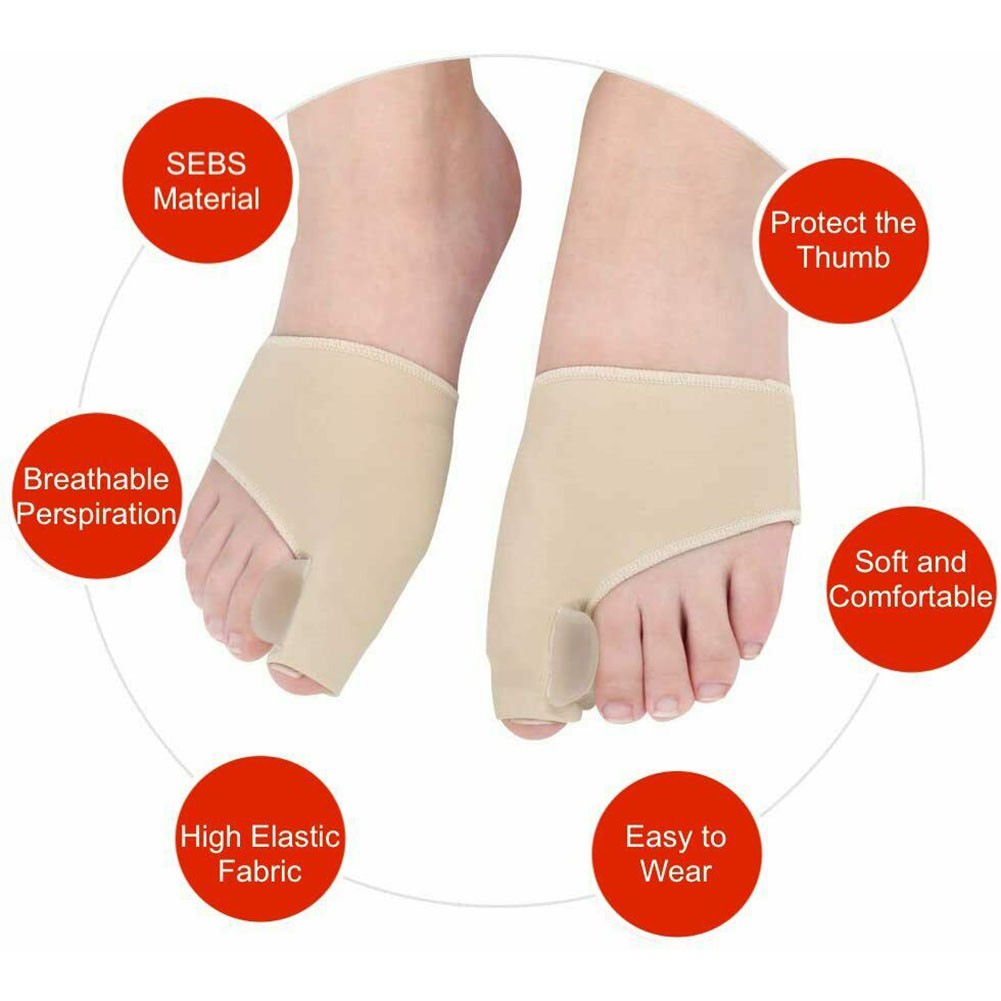 Hallux Valgus Correction Toe Pads with Protective Soft Gel Design 2Pcs - Picture 23 of 36