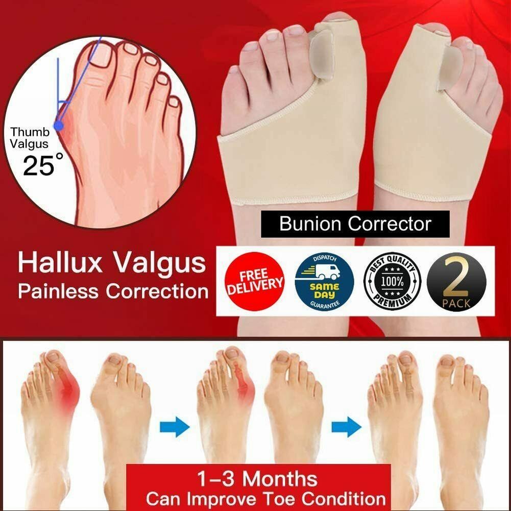 Hallux Valgus Correction Toe Pads with Protective Soft Gel Design 2Pcs - Picture 17 of 36