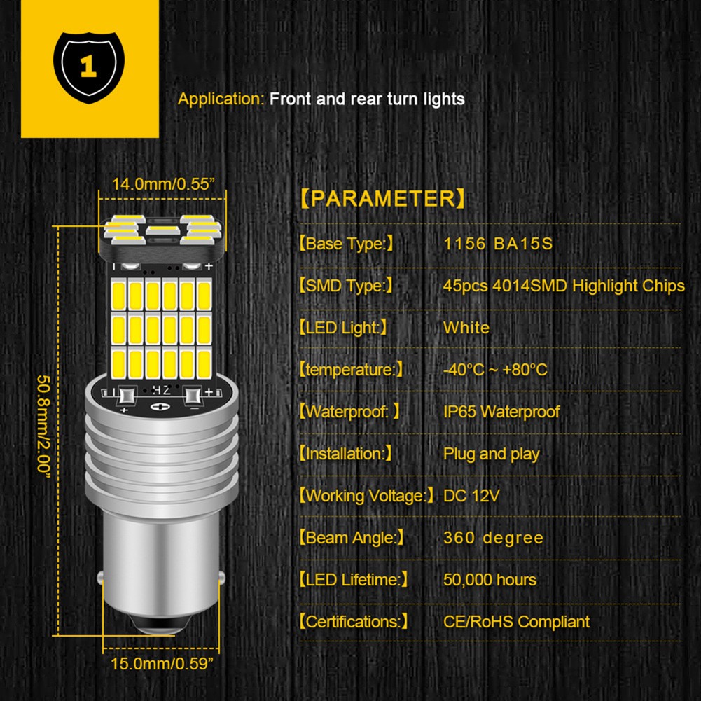 LED Light LED Light Waterproof 000 Hours 12V DC 2pcs 6500K Xenon White - Picture 5 of 12