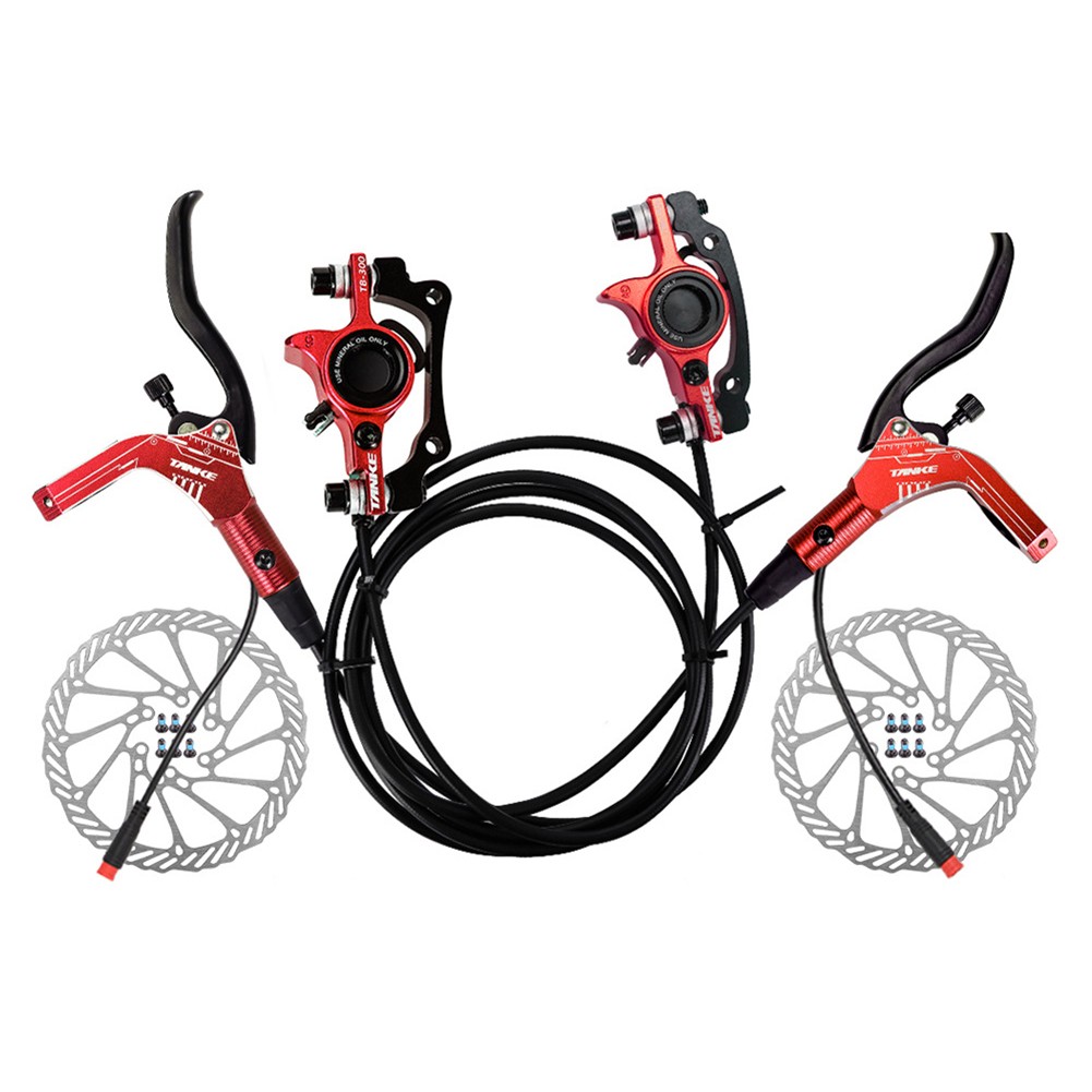 Langlebiges eBike Bremsset mit Rotoren für Elektrofahrräder