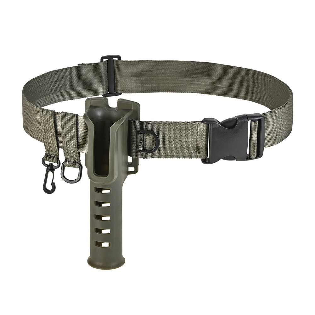 Adjustable Waist Belt with Fishing Rod Holder Keep Your Gear Securely  Stored