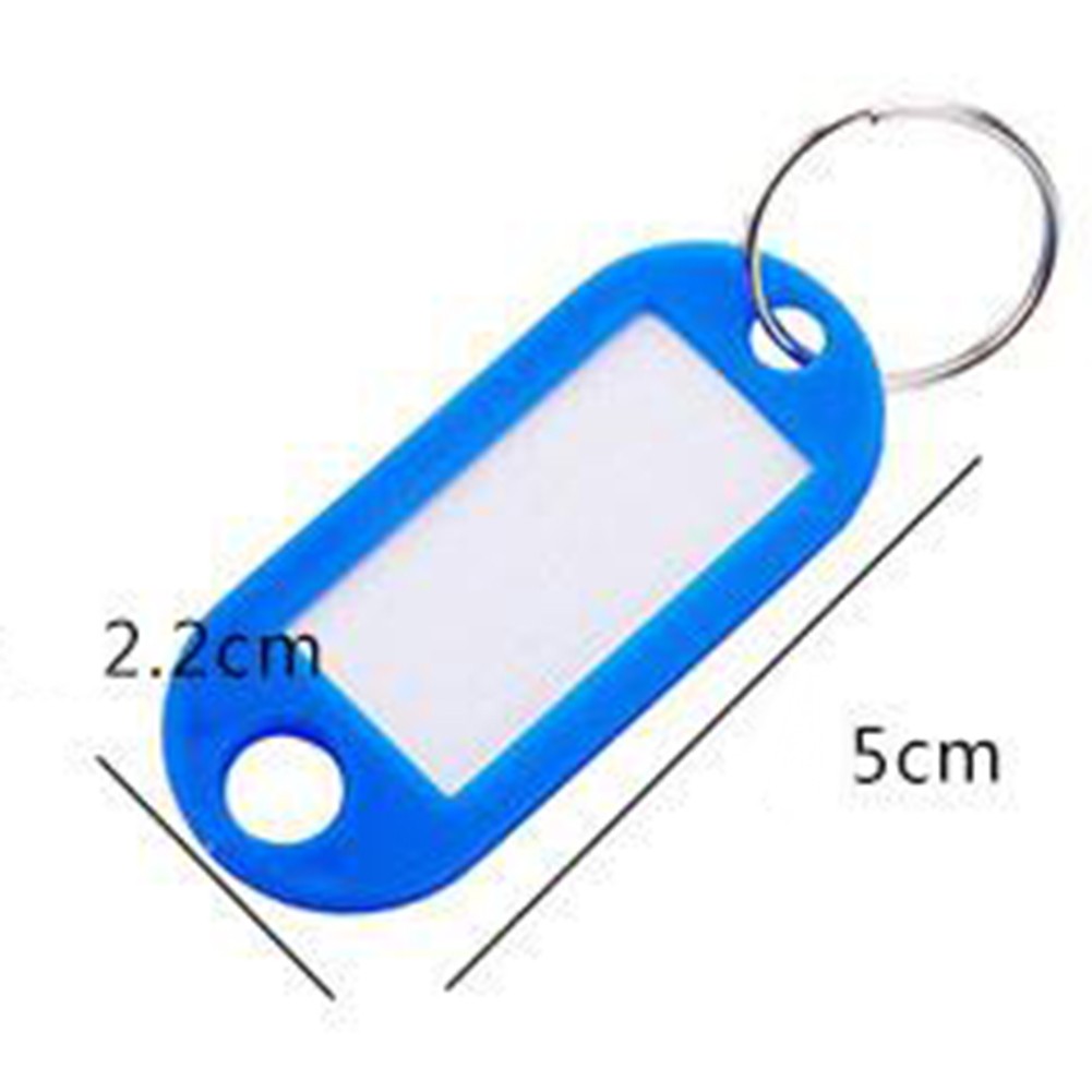 5 Or 10 Pack Key Tags With Split Ring – Luggage Name Tags, 5 Colors, Blank