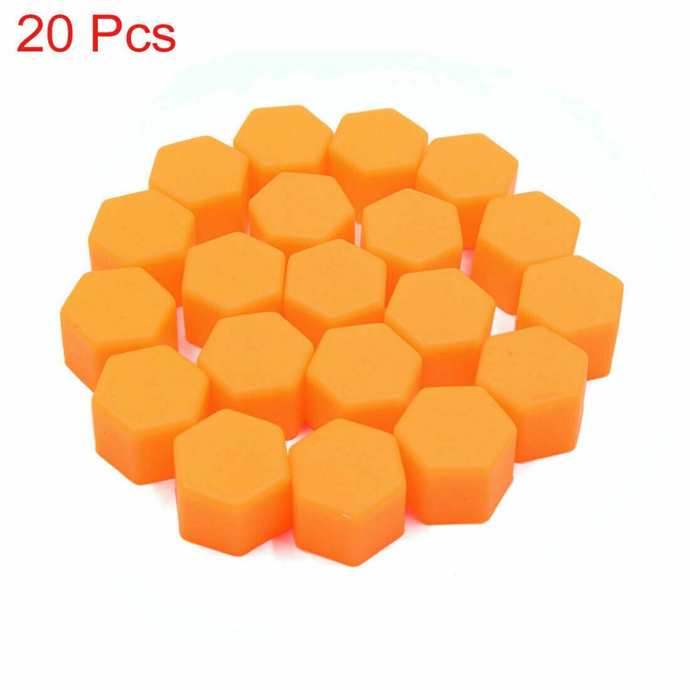20pcs Silicone 21mm Voiture Ecrou liquidation de Roue Prise Protection Housse Hub-Screw Rim