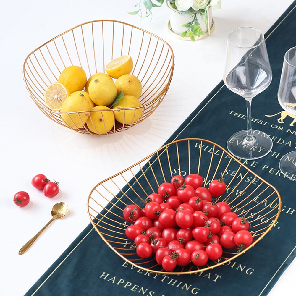 Brand New Restaurant Home Fruit Basket Fruit Tray Bowl Iron Solid 11 Inch - Picture 16 of 22
