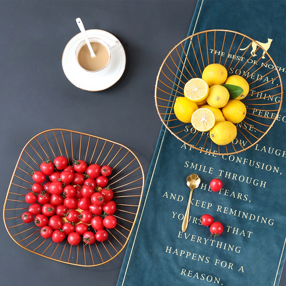 Brand New Restaurant Home Fruit Basket Fruit Tray Bowl Iron Solid 11 Inch - Picture 19 of 22