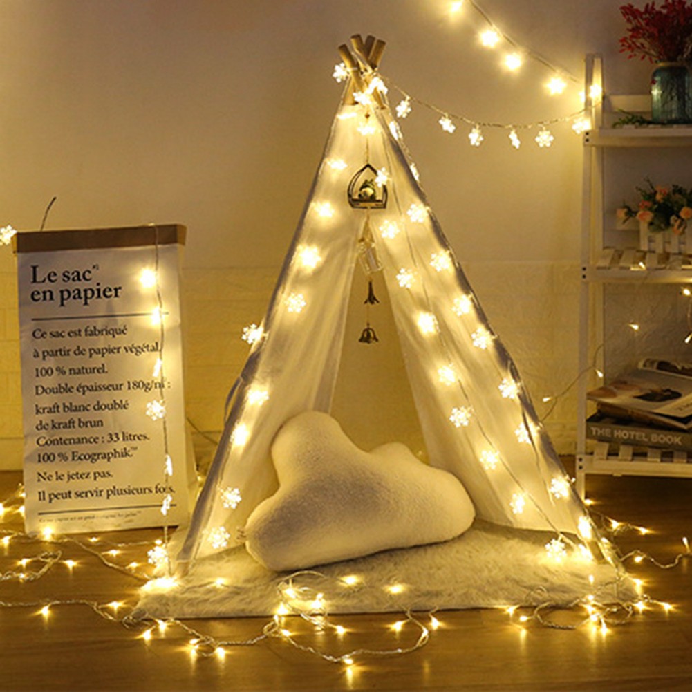 Light String LED Beautiful Christmas Lights Multi-color Party Snowflake - Picture 19 of 19