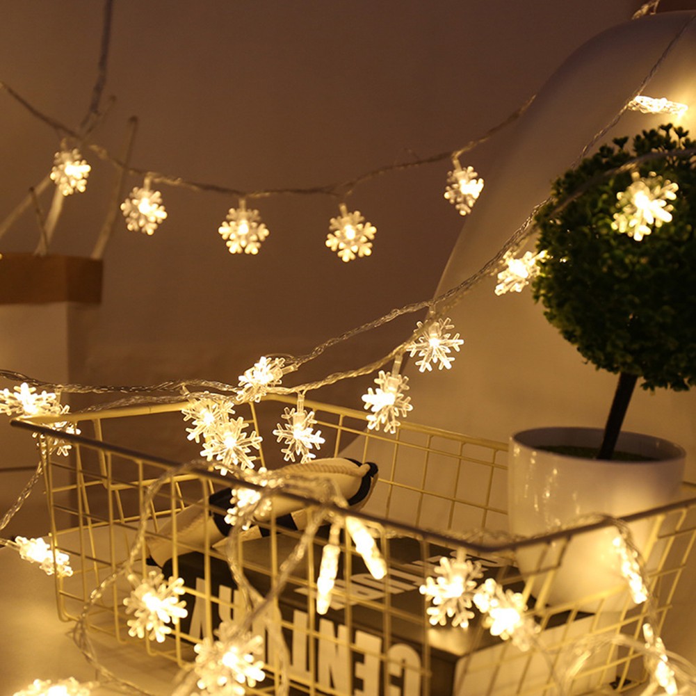 Light String LED Beautiful Christmas Lights Multi-color Party Snowflake - Picture 17 of 19