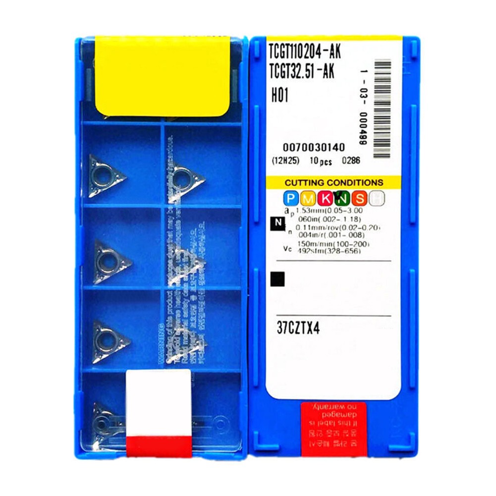 High Grip Strength TCGT21 51 Carbide Inserts for Aluminum Trimming Pack of 10 - Zdjęcie 1 z 8
