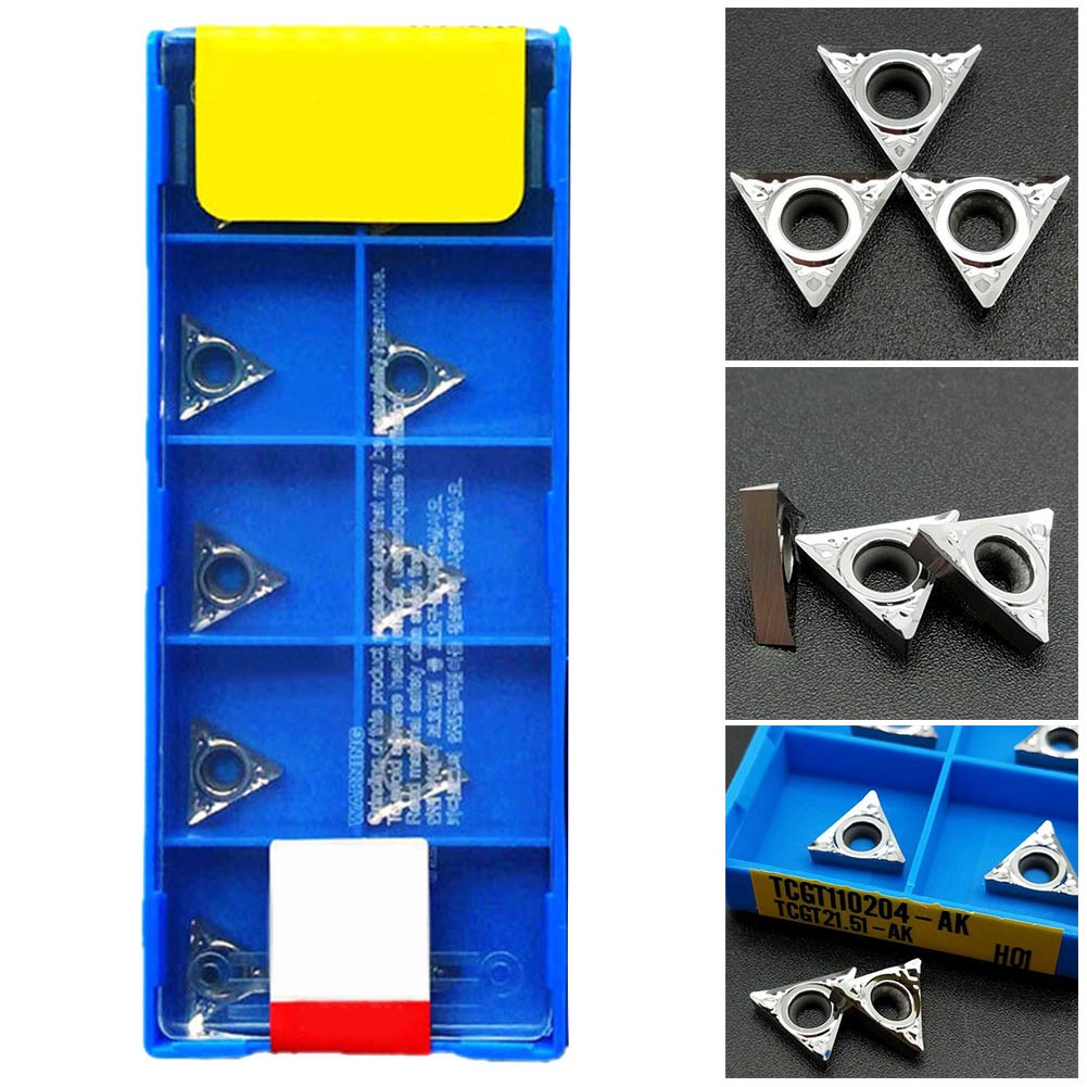 High Grip Strength TCGT21 51 Carbide Inserts for Aluminum Trimming Pack of 10 - Zdjęcie 5 z 8