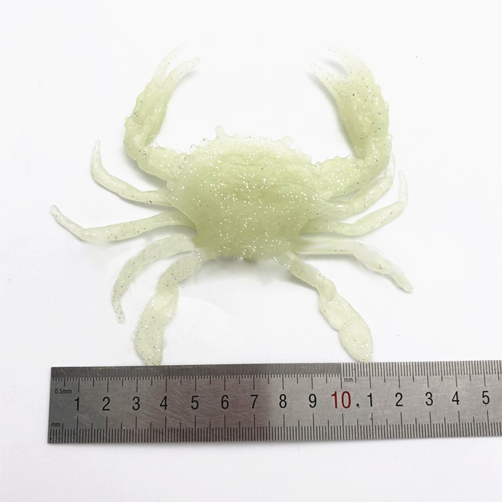 1pcs 3D Crab Soft Lure Sea Fishing Equipment PVC Artificial Crab