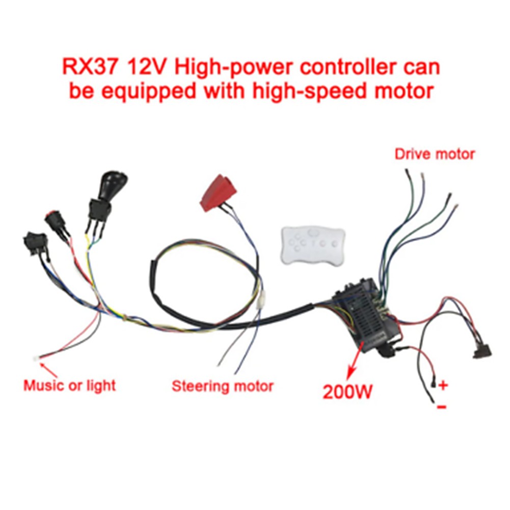High Quality Switch Kit Electric Vehicle Wire Kids Ride On RX37 2 Weelye DIY - Picture 16 of 20
