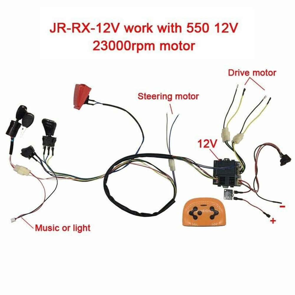 High Quality Switch Kit Electric Vehicle Wire Kids Ride On RX37 2 Weelye DIY - Picture 20 of 20