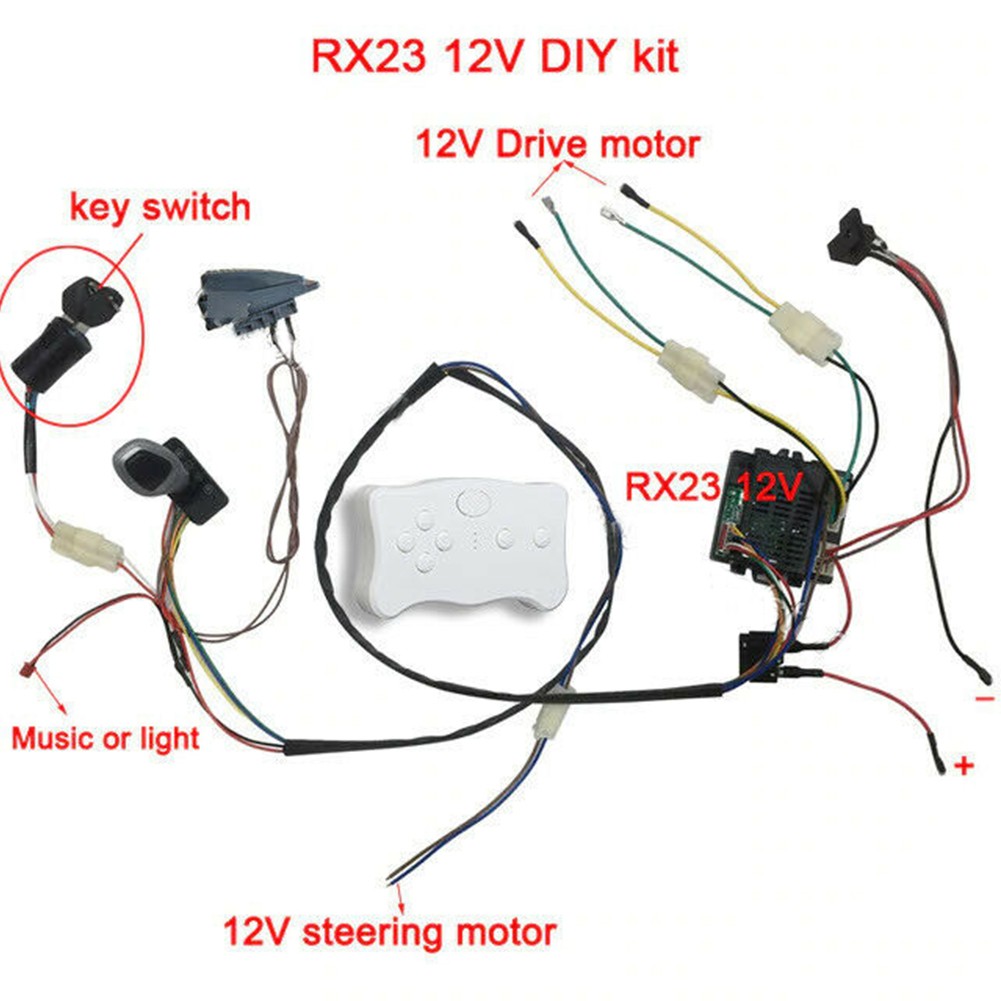 High Quality Switch Kit Electric Vehicle Wire Kids Ride On RX37 2 Weelye DIY - Picture 13 of 20
