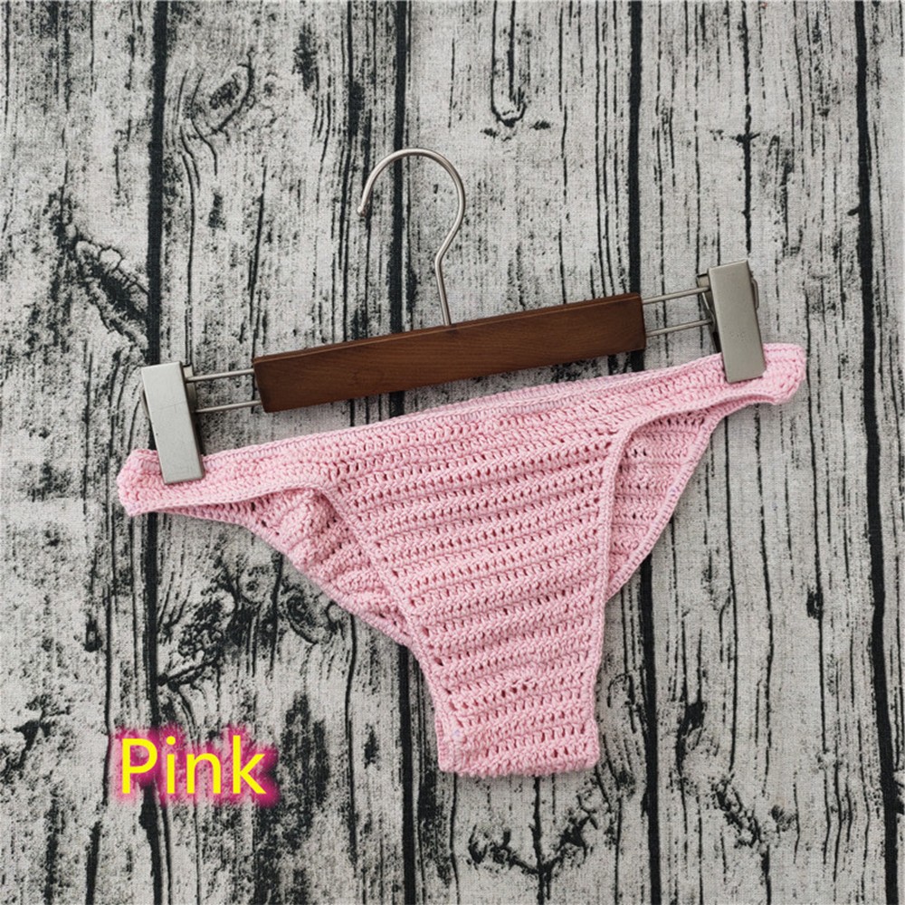 Practical Mens Womens Briefs Underwear Breathable Hand Crochet Lingerie
