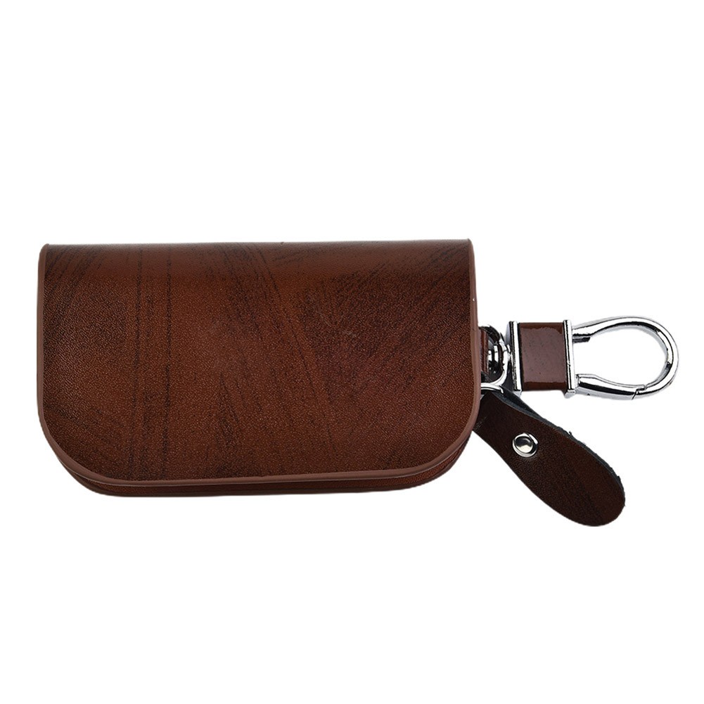 Estuche para llaves remoto inteligente para coche bolsa soporte llavero cuero - Imagen 30 de 36