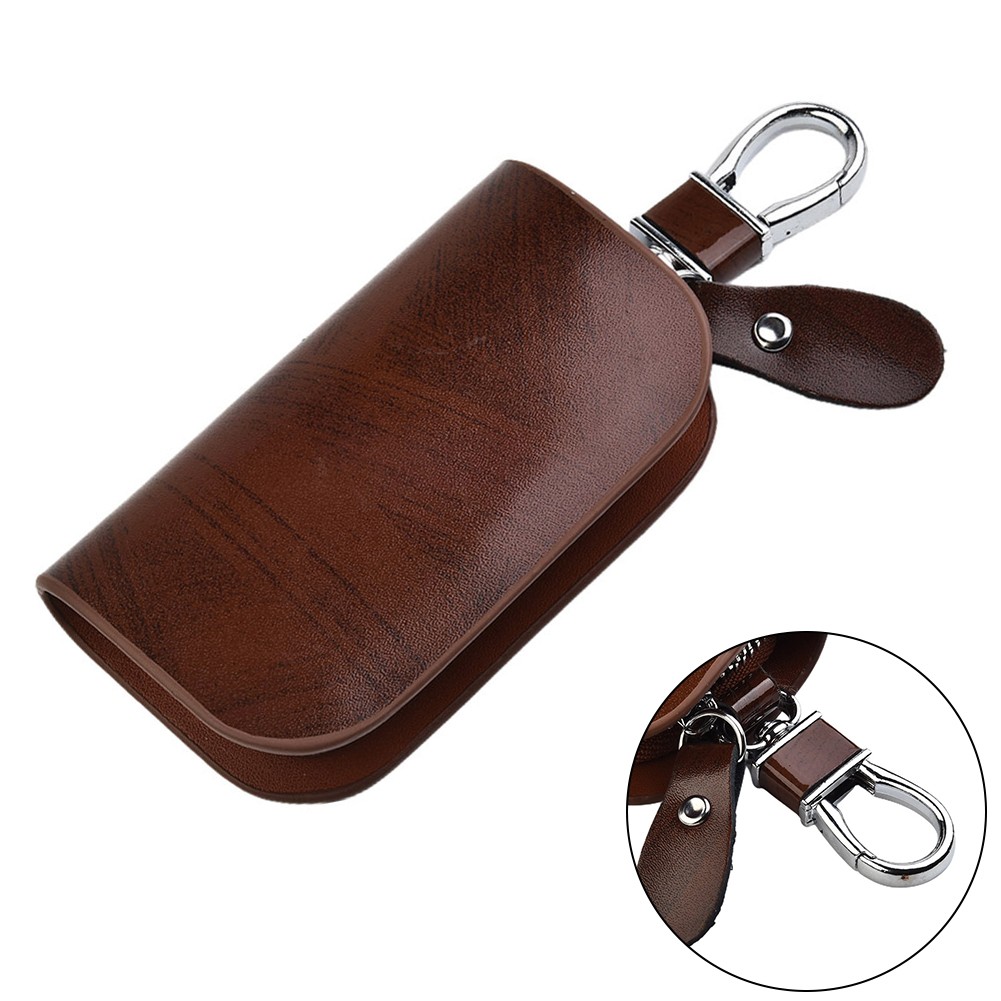 Estuche para llaves remoto inteligente para coche bolsa soporte llavero cuero - Imagen 25 de 36