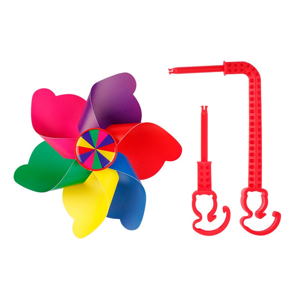 Moulin à Vent Décoratif Pour Guidon De Vélo Ou Trottinette – Rose, En Plastique, Tourne Au Vent – Pour Enfant
