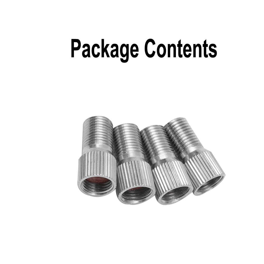 19mm-Extension Valve Stem Accessories Chrome Extender For Car Truck Tyre-4pcs