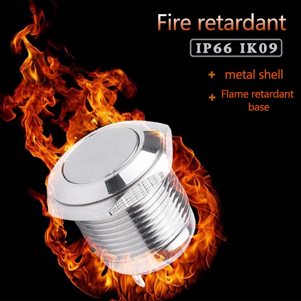 Practical Button Switch Push Button 12V 16mm 3~220V Brass Metal On Off