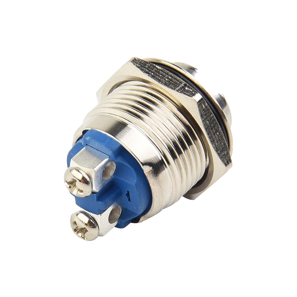 Practical Button Switch Push Button 12V 16mm 3~220V Brass Metal On Off