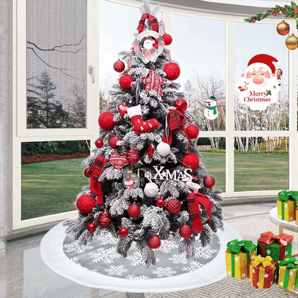 Weicher Stoff Weihnachtsbaum Rock zum Verstecken von Baumsockeln und zur Verbess - Bild 21 von 22