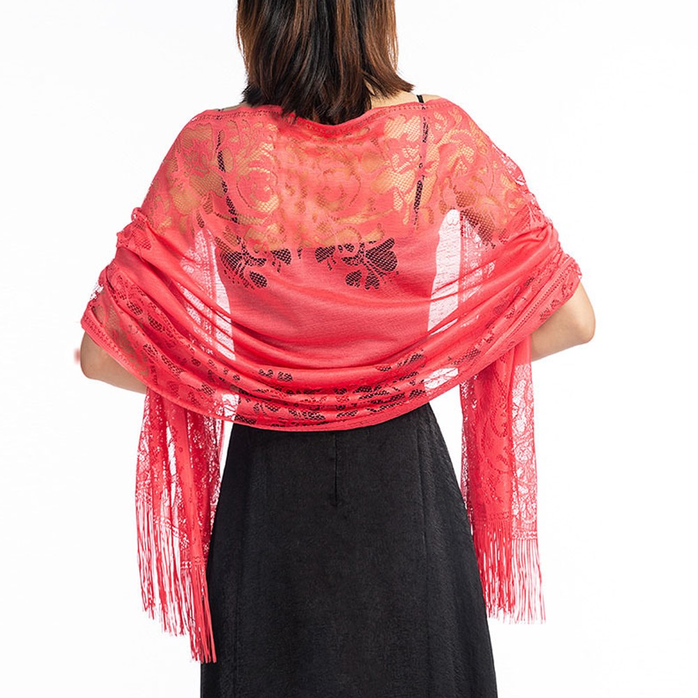 Brand New 1*Shawl Wrap Shawl Polyester Yarn Fabric Long Shawl Wrap Shawl - Picture 11 of 20