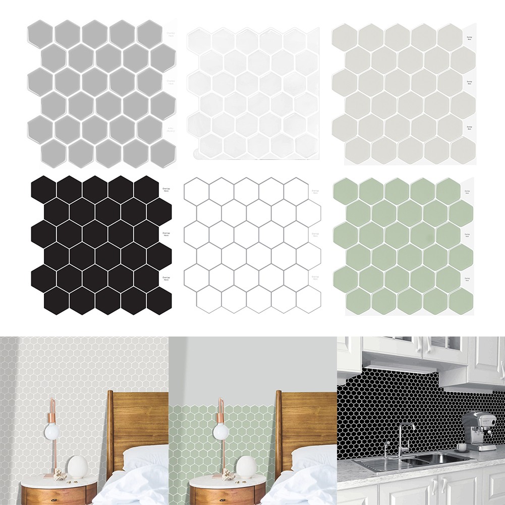 EFFORTLESS INSTALLATION SELF Adhesive Bathroom Wall Tiles Simply Peel and Stick £15.74 - PicClick UK