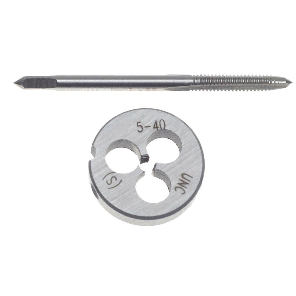 Jeu De Tarauds Et Filières HSS 5-40 UNC - Pour Filetage à Droite, Acier Haute Vitesse, Générique