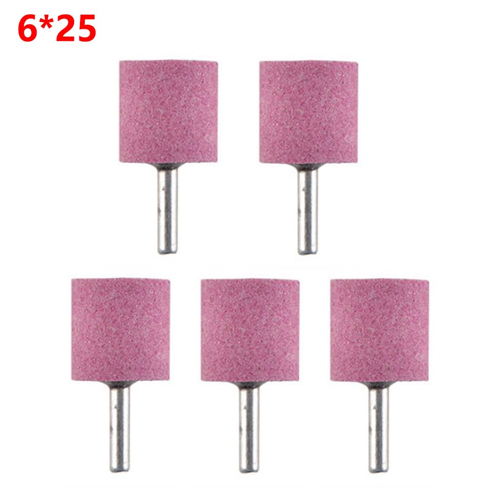 5 Stück 6 mm Schaft Schleifmittel montiert Steinschleifkopf Zylinder für Rotationswerkzeug - Bild 42 von 57
