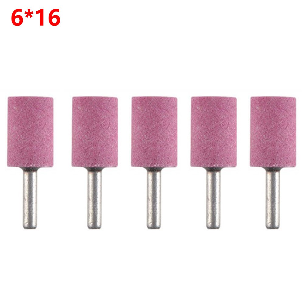 5 Stück 6 mm Schaft Schleifmittel montiert Steinschleifkopf Zylinder für Rotationswerkzeug - Bild 29 von 57
