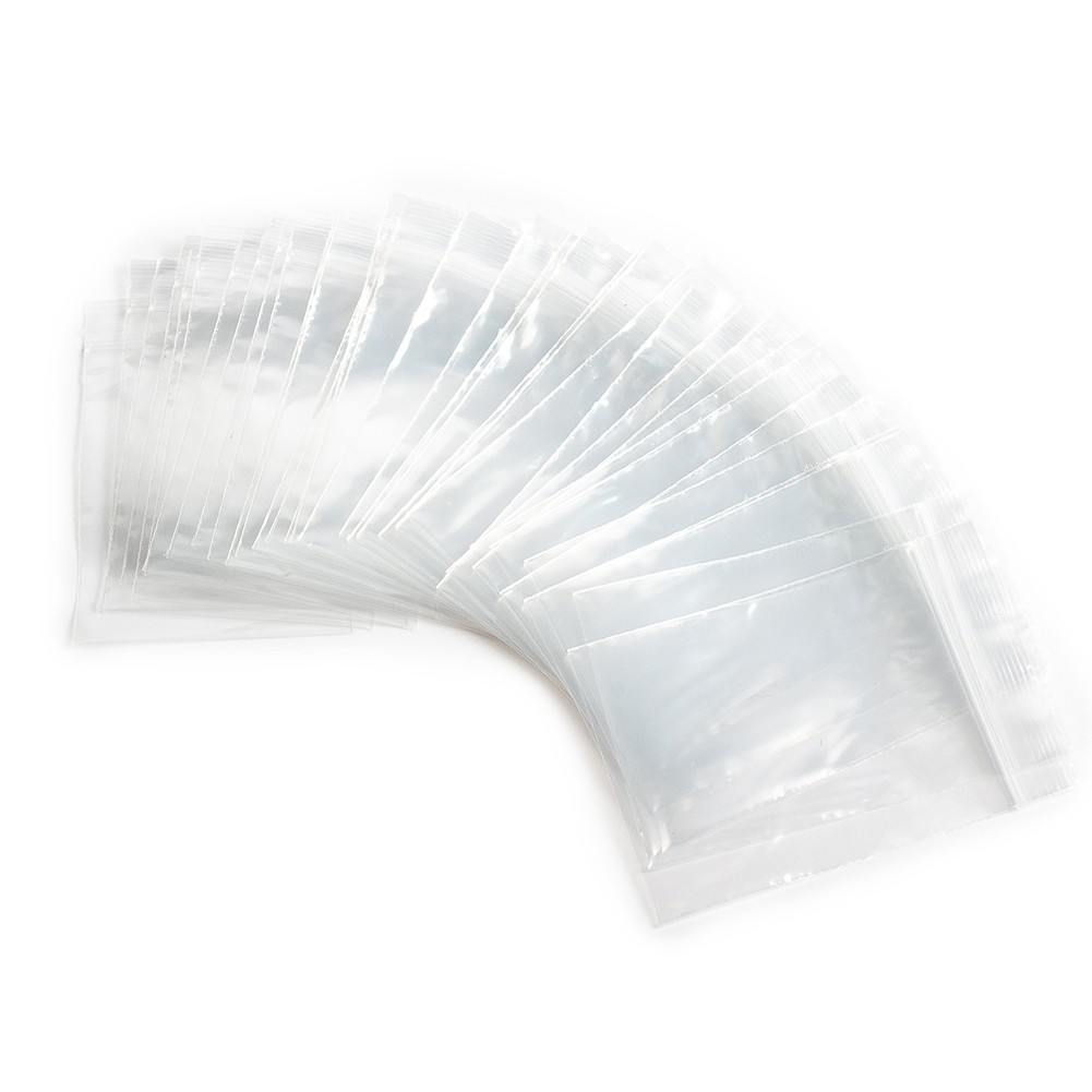 100 Transparent Petit Plastique Sacs Baggy Prise Auto Joint