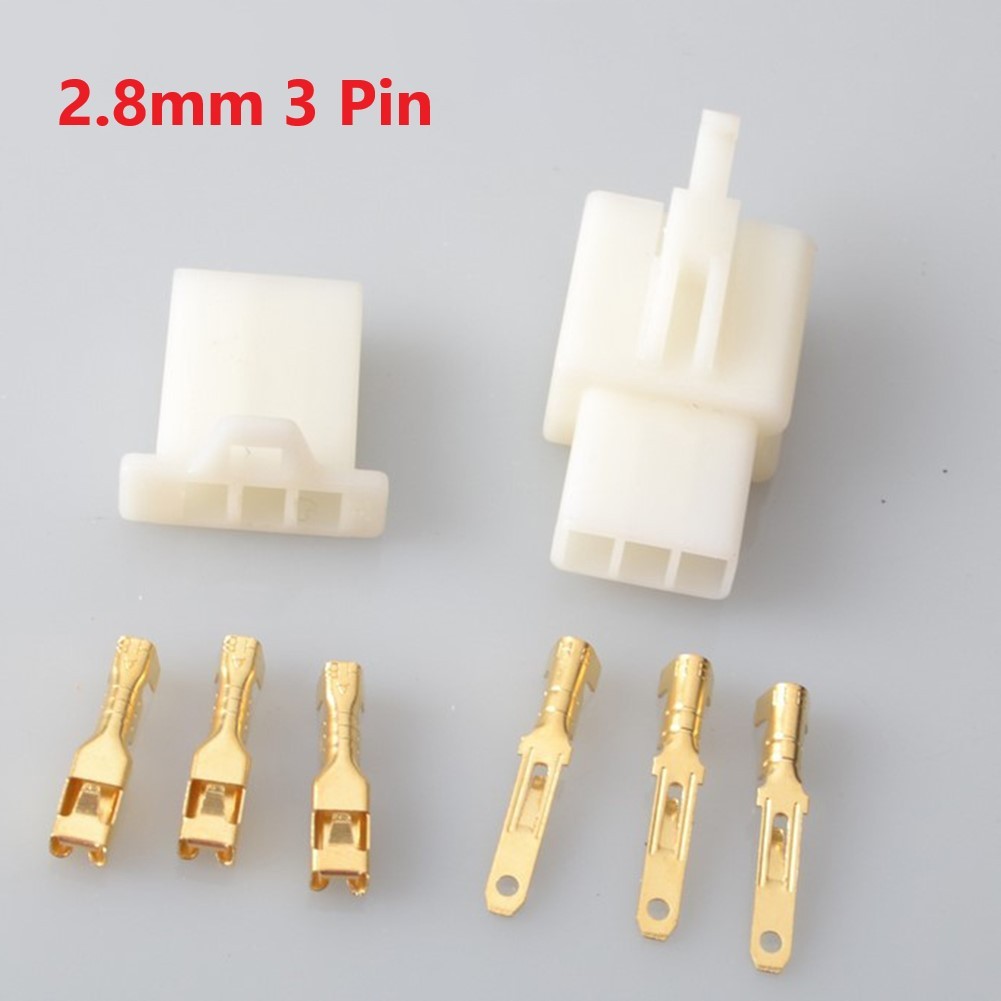 Douille de borne 2 broches 2,8 mm 4 broches pour raccord faisceau de cables nom - Afbeelding 8 van 9