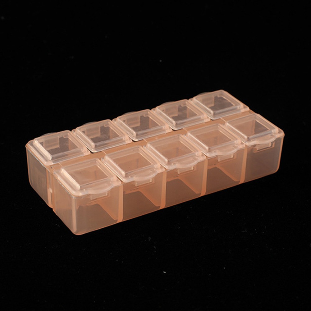 Kunststoff Aufbewahrungsbox 10 Gitter Schraubenhalter für Kleinteile und Zubehör - Bild 14 von 14