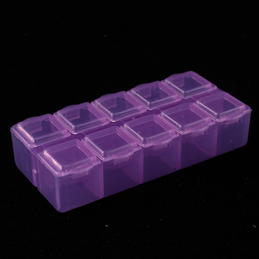 Kunststoff Aufbewahrungsbox 10 Gitter Schraubenhalter für Kleinteile und Zubehör - Bild 8 von 14