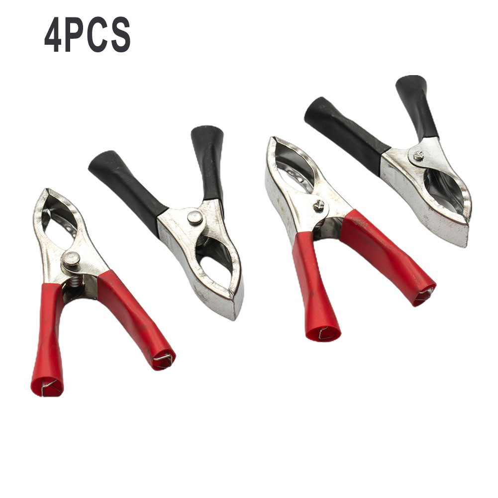 Kit 2 Pinze Batteria Auto 600A in Acciaio Inox – Morsetti Coccodrillo per Cavi 12V/24V – Clip di Avviamento Universali per Auto, Moto, Camion, Barca – Presa Forte e Sicura