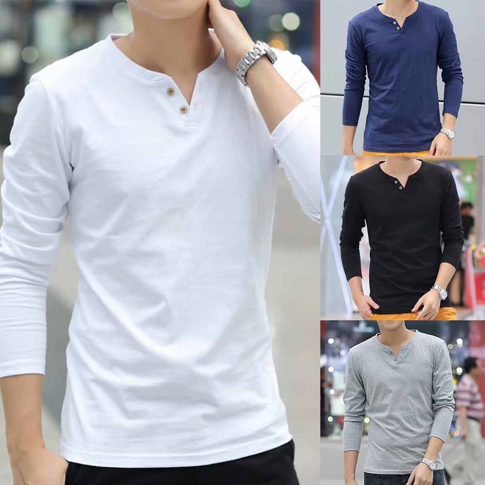 Hot Sale Men Pullover T Shirt Plus Size Size M-3XL Tops Comfortable Comfy - Picture 2 of 16
