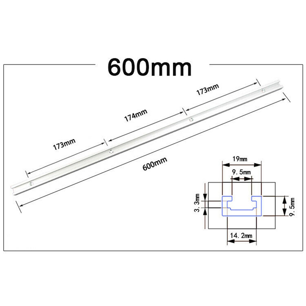 T-Slot Track T-slot Slide 300-600mm Carpentry Accessories For Woodworking - Picture 21 of 37