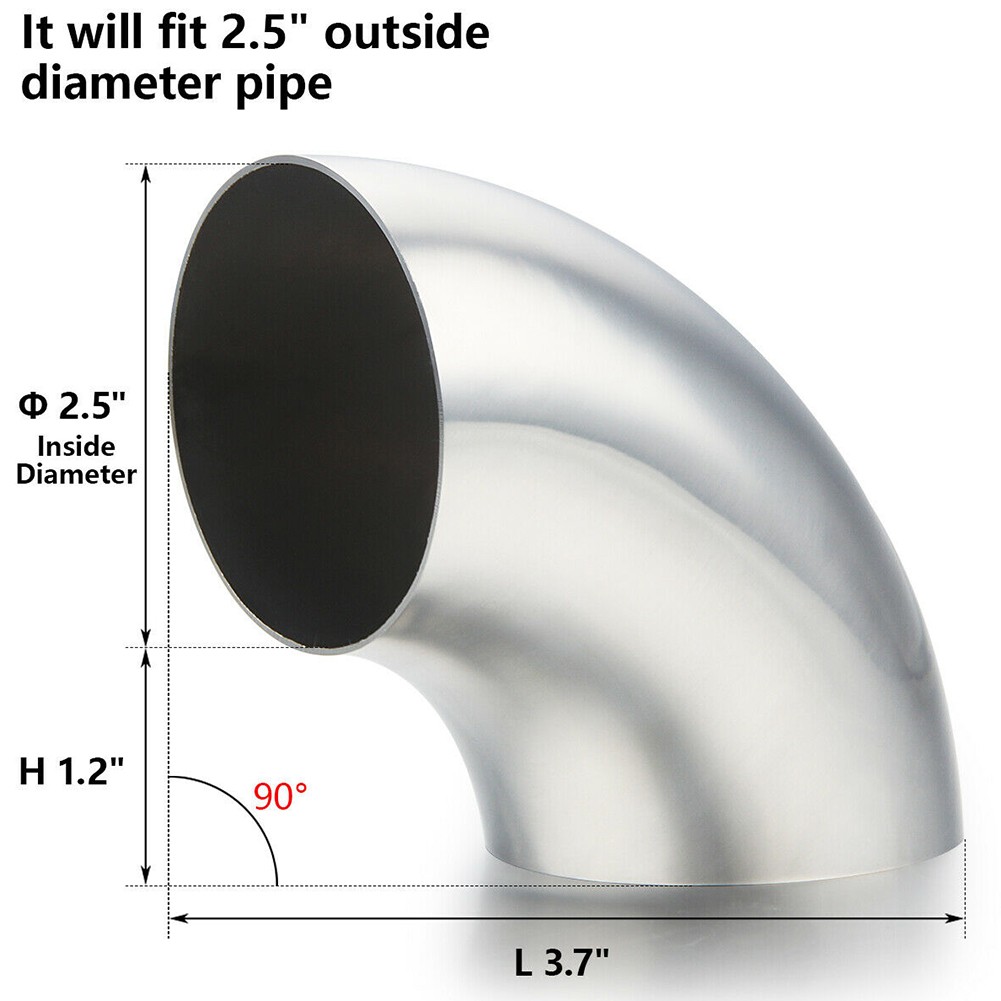 2\\\"/2.5\\\"/3\\\" Stainless Steel Car Exhaust Weldable Degree Bend Elbow Pipe - Picture 19 of 20
